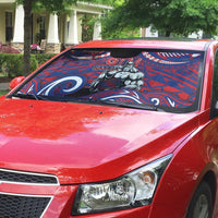 Samoa Gym Auto Sun Shade Muscle Samoan Tribal Waves - Polynesian Pride