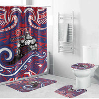 Samoa Gym Bathroom Set Muscle Samoan Tribal Waves - Polynesian Pride