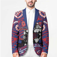 Personalised Samoa Gym Blazer Muscle Samoan Tribal Waves - Polynesian Pride