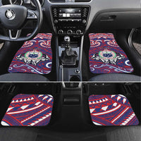 Personalised Samoa Gym Car Mats Muscle Samoan Tribal Waves - Polynesian Pride