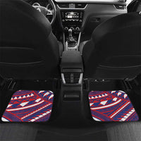 Personalised Samoa Gym Car Mats Muscle Samoan Tribal Waves - Polynesian Pride
