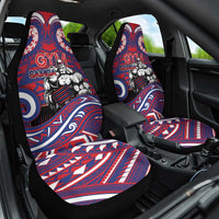 Samoa Gym Car Seat Cover Muscle Samoan Tribal Waves - Polynesian Pride