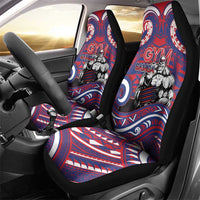 Samoa Gym Car Seat Cover Muscle Samoan Tribal Waves - Polynesian Pride