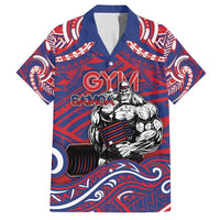 Personalised Samoa Gym Family Matching Puletasi and Hawaiian Shirt Muscle Samoan Tribal Waves - Polynesian Pride