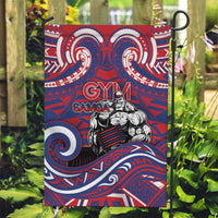Samoa Gym Garden Flag Muscle Samoan Tribal Waves - Polynesian Pride
