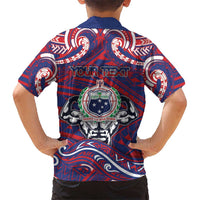 Personalised Samoa Gym Hawaiian Shirt Muscle Samoan Tribal Waves - Polynesian Pride