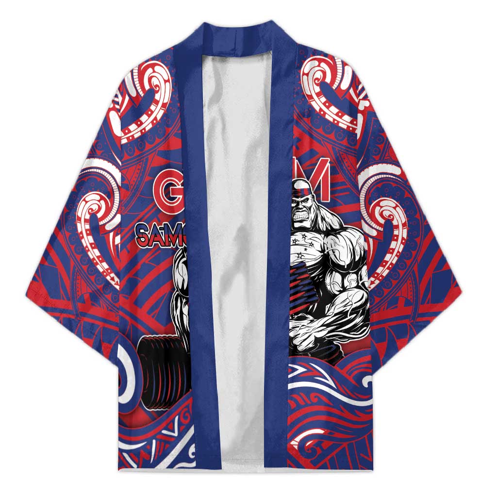 Personalised Samoa Gym Kimono Muscle Samoan Tribal Waves - Polynesian Pride