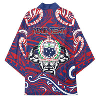 Personalised Samoa Gym Kimono Muscle Samoan Tribal Waves - Polynesian Pride