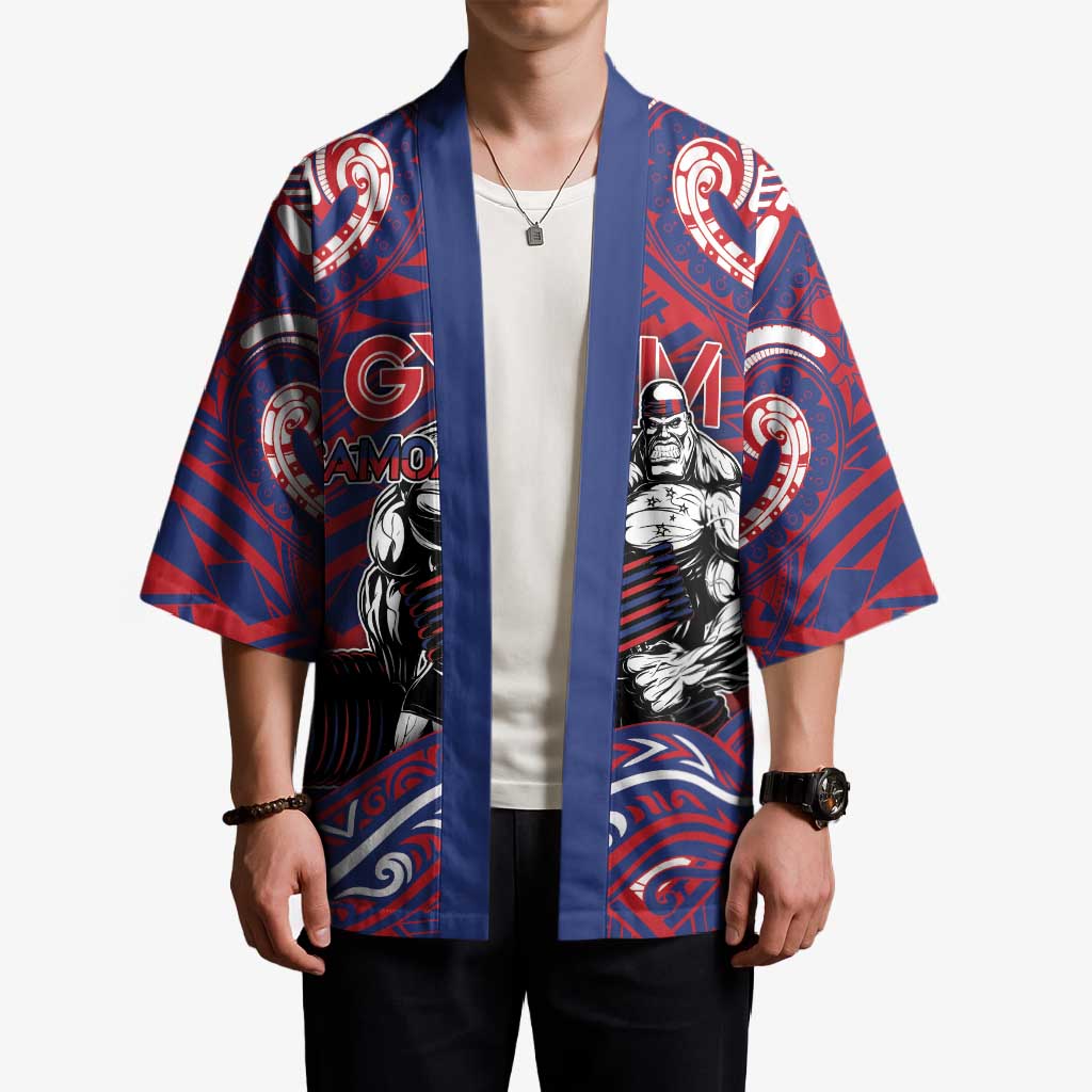 Personalised Samoa Gym Kimono Muscle Samoan Tribal Waves - Polynesian Pride