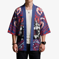 Personalised Samoa Gym Kimono Muscle Samoan Tribal Waves - Polynesian Pride