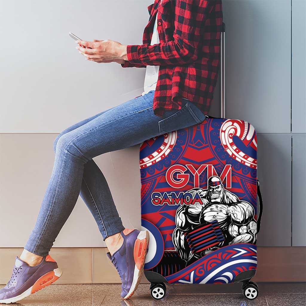 Samoa Gym Luggage Cover Muscle Samoan Tribal Waves - Polynesian Pride