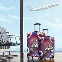 Samoa Gym Luggage Cover Muscle Samoan Tribal Waves - Polynesian Pride