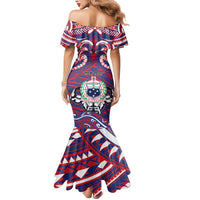 Personalised Samoa Gym Mermaid Dress Muscle Samoan Tribal Waves DT05 - Polynesian Pride