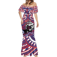 Personalised Samoa Gym Mermaid Dress Muscle Samoan Tribal Waves DT05 - Polynesian Pride
