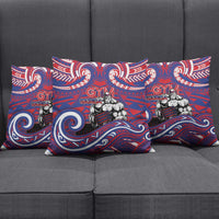 Samoa Gym Pillow Cover Muscle Samoan Tribal Waves - Polynesian Pride