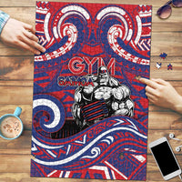 Samoa Gym Puzzle Muscle Samoan Tribal Waves - Polynesian Pride