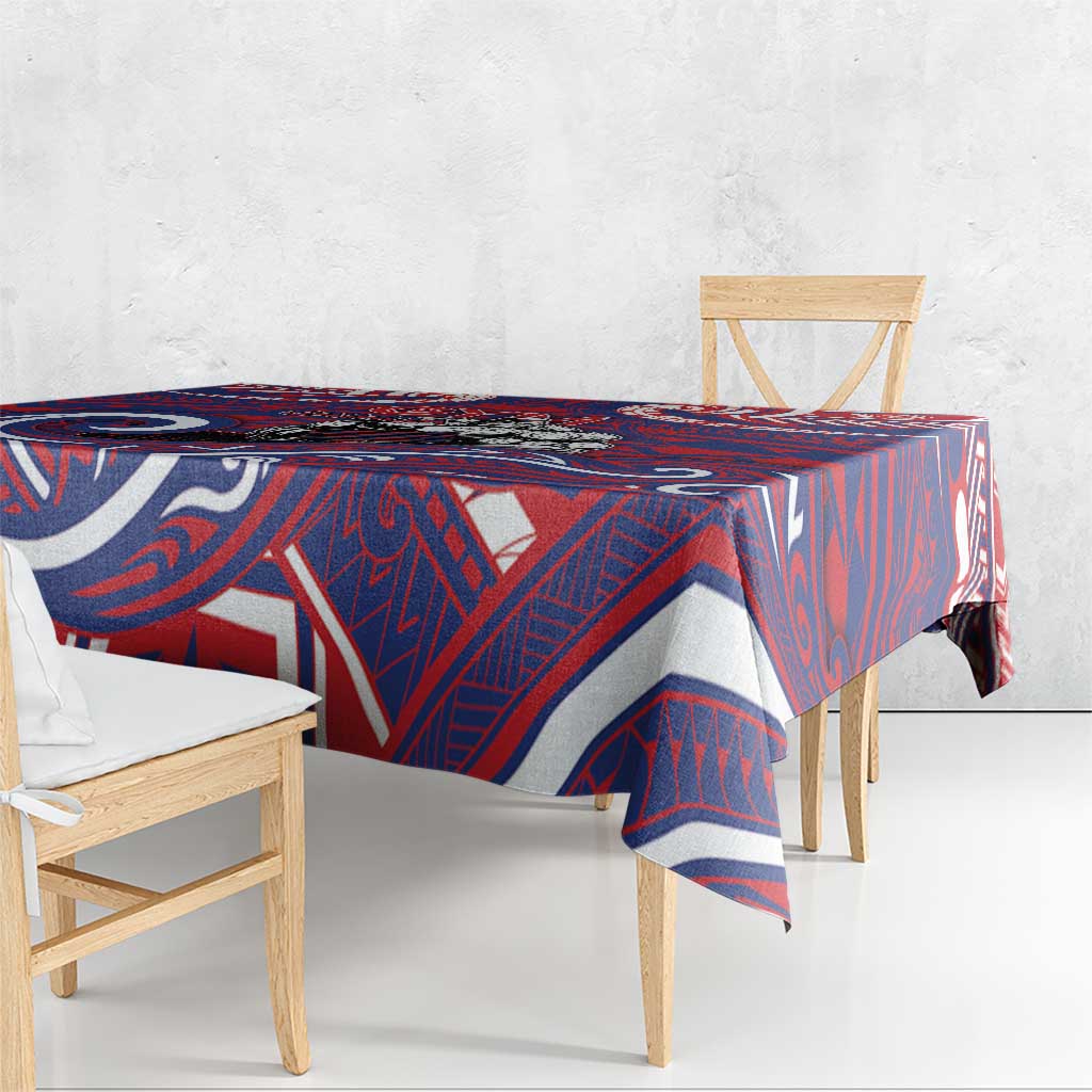 Samoa Gym Tablecloth Muscle Samoan Tribal Waves - Polynesian Pride