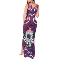 Personalised Samoa Gym Tank Maxi Dress Muscle Samoan Tribal Waves DT05 - Polynesian Pride