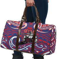 Samoa Gym Travel Bag Muscle Samoan Tribal Waves - Polynesian Pride