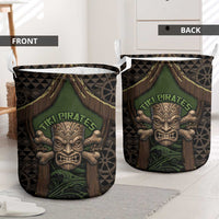 Hawaii Tiki Pirates Laundry Basket Kakau Pattern Polynesian Style DT05 - Polynesian Pride