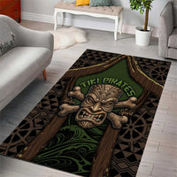 Hawaii Tiki Pirates Area Rug Kakau Pattern Polynesian Style DT05 - Polynesian Pride