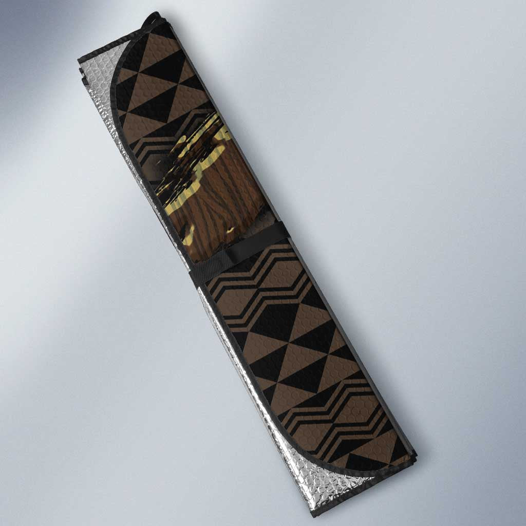 Hawaii Tiki Pirates Auto Sun Shade Kakau Pattern Polynesian Style DT05 - Polynesian Pride