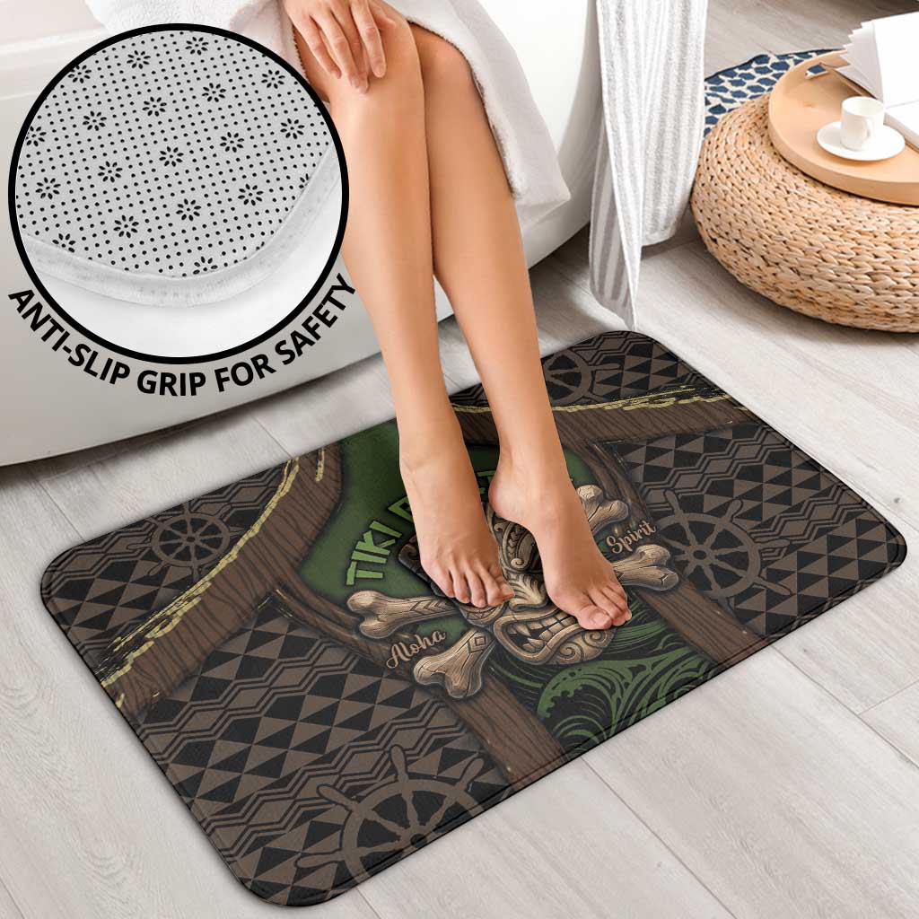 Hawaii Tiki Pirates Bathroom Set Kakau Pattern Polynesian Style DT05 - Polynesian Pride