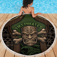 Hawaii Tiki Pirates Beach Blanket Kakau Pattern Polynesian Style DT05 - Polynesian Pride