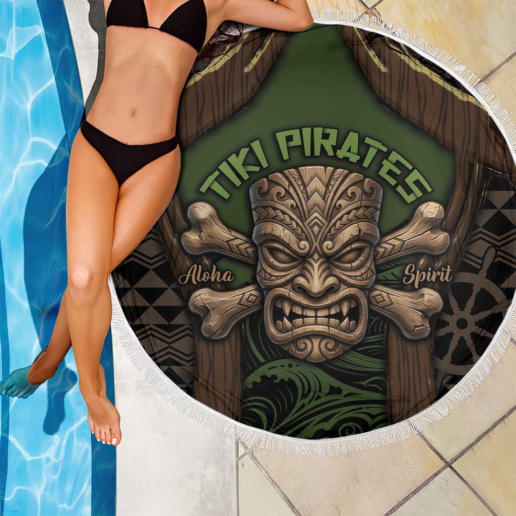 Hawaii Tiki Pirates Beach Blanket Kakau Pattern Polynesian Style DT05 - Polynesian Pride