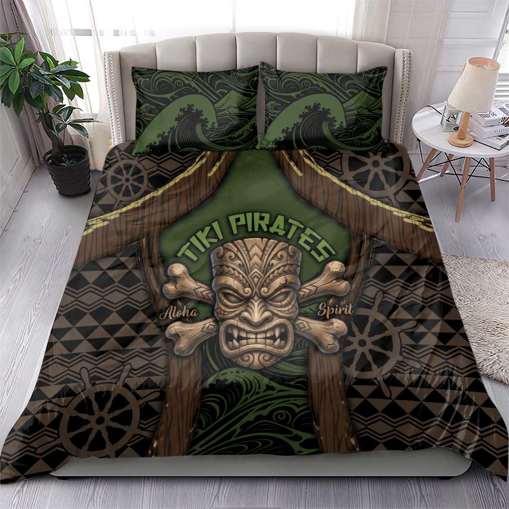 Hawaii Tiki Pirates Bedding Set Kakau Pattern Polynesian Style DT05 - Polynesian Pride