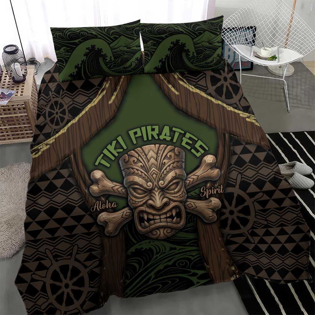 Hawaii Tiki Pirates Bedding Set Kakau Pattern Polynesian Style DT05 - Polynesian Pride