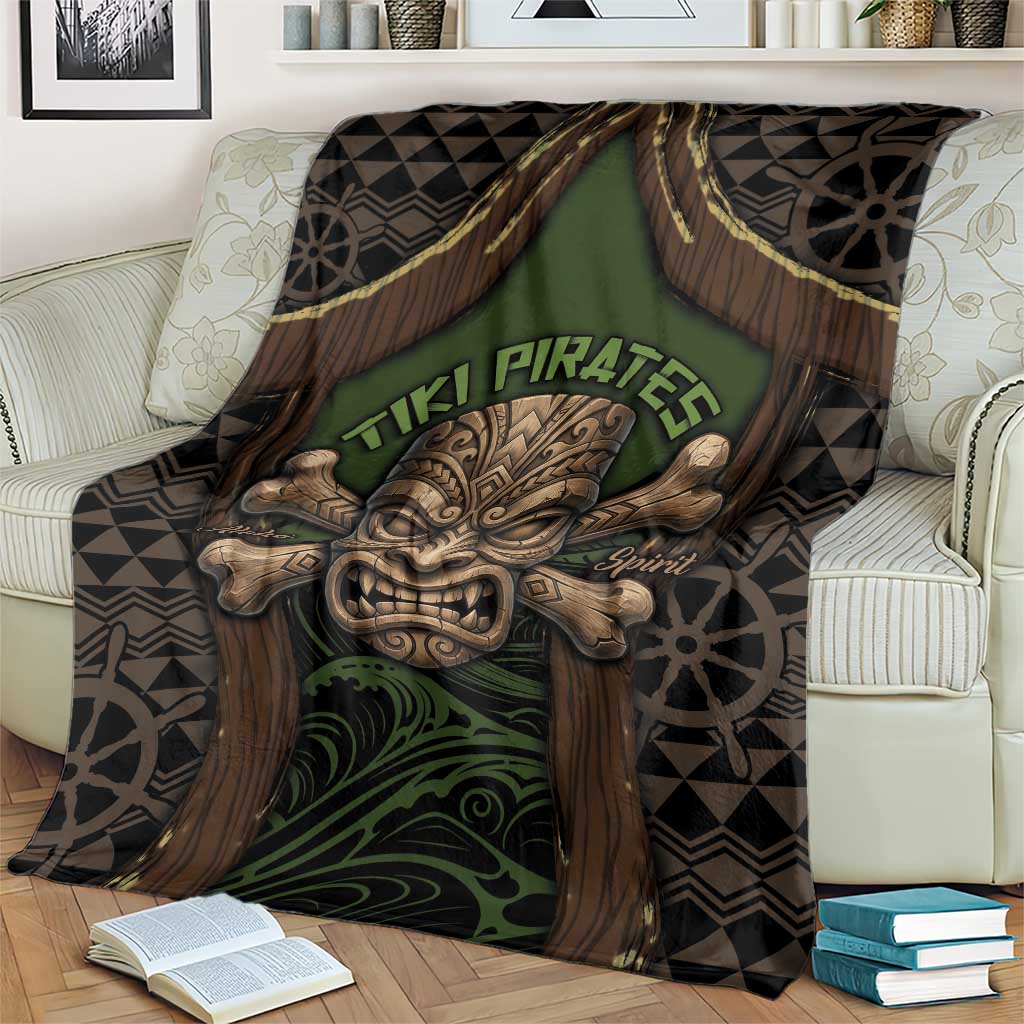 Hawaii Tiki Pirates Blanket Kakau Pattern Polynesian Style DT05 - Polynesian Pride