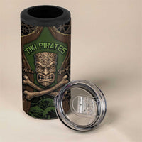 Personalised Hawaii Tiki Pirates 4 in 1 Can Cooler Tumbler Kakau Pattern Polynesian Style DT05 - Polynesian Pride