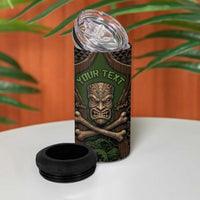 Personalised Hawaii Tiki Pirates 4 in 1 Can Cooler Tumbler Kakau Pattern Polynesian Style DT05 - Polynesian Pride