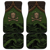 Personalised Hawaii Tiki Pirates Car Mats Kakau Pattern Polynesian Style