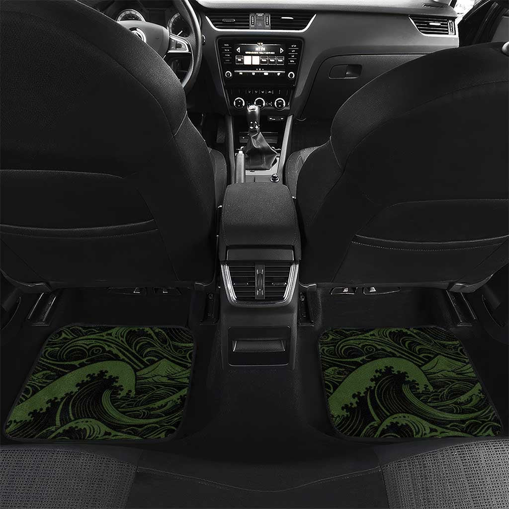 Personalised Hawaii Tiki Pirates Car Mats Kakau Pattern Polynesian Style