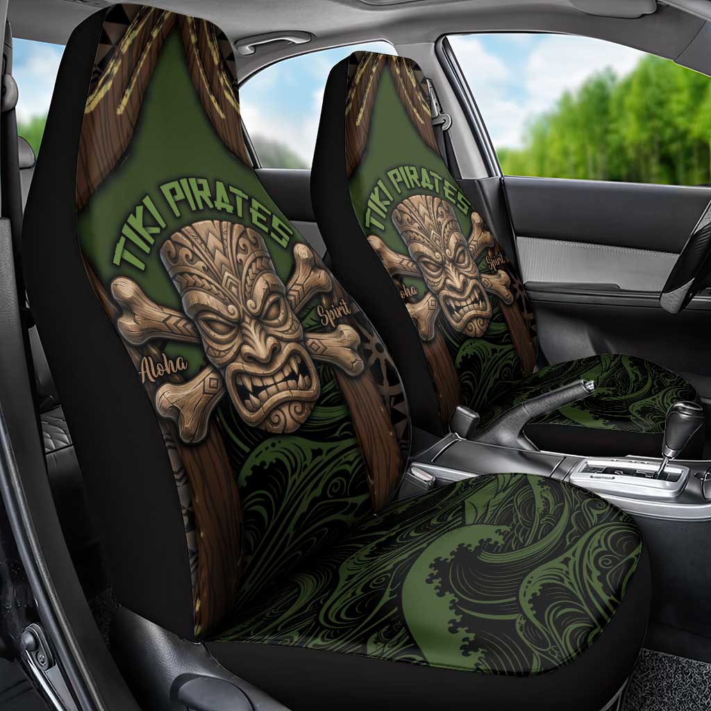Hawaii Tiki Pirates Car Seat Cover Kakau Pattern Polynesian Style DT05 - Polynesian Pride