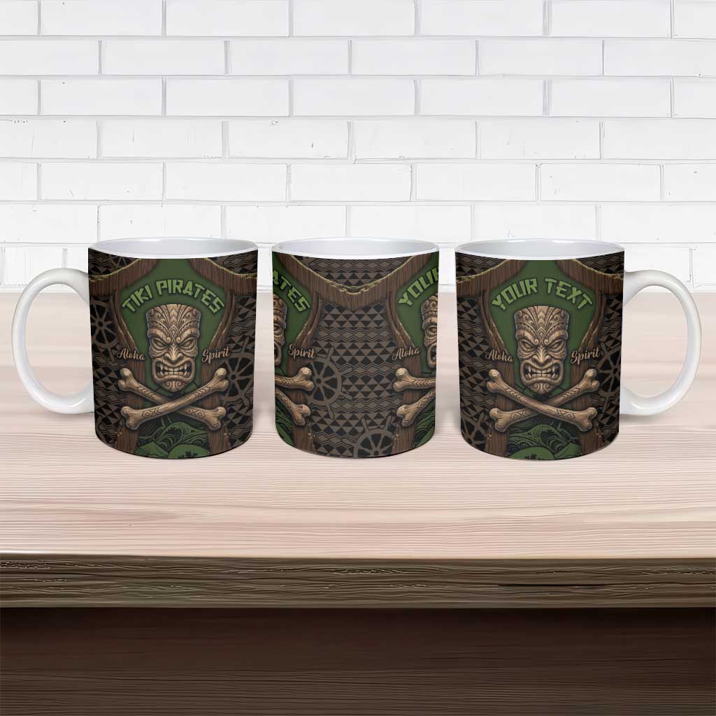 Personalised Hawaii Tiki Pirates Ceramic Mug Kakau Pattern Polynesian Style DT05 - Polynesian Pride