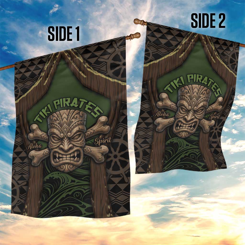 Hawaii Tiki Pirates Garden Flag Kakau Pattern Polynesian Style DT05 - Polynesian Pride