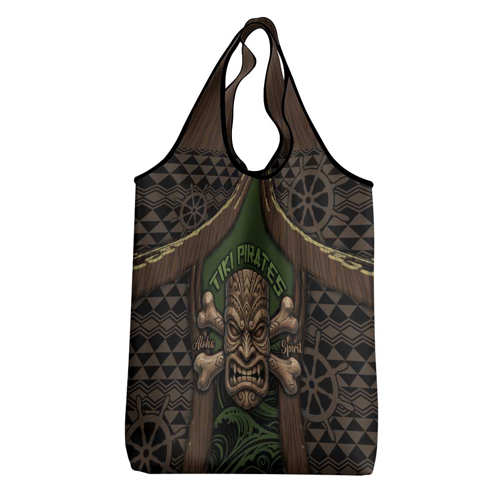 Hawaii Tiki Pirates Grocery Bag Kakau Pattern Polynesian Style DT05 - Polynesian Pride