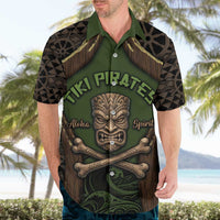 Personalised Hawaii Tiki Pirates Hawaiian Shirt Kakau Pattern Polynesian Style DT05 - Polynesian Pride