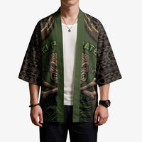 Personalised Hawaii Tiki Pirates Kimono Kakau Pattern Polynesian Style DT05 - Polynesian Pride