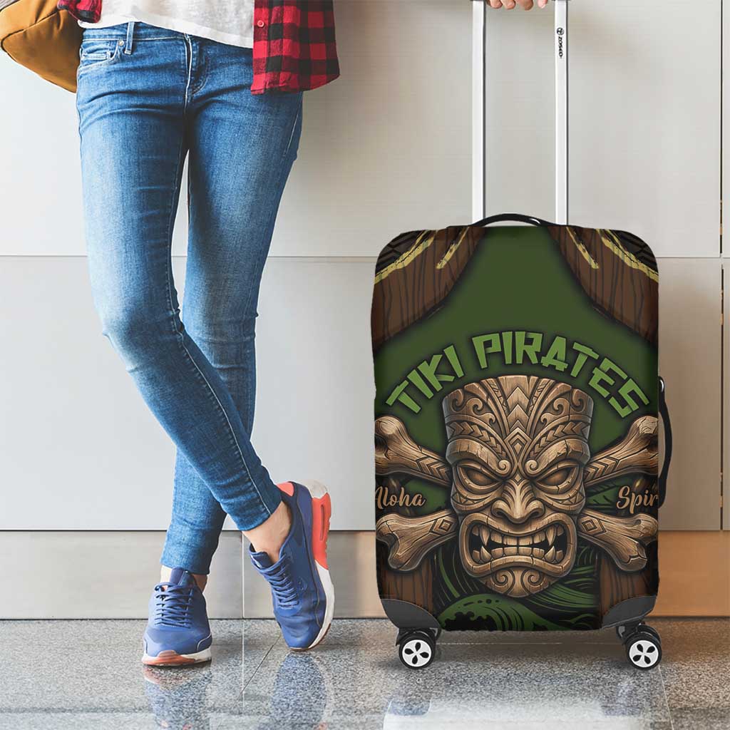 Hawaii Tiki Pirates Luggage Cover Kakau Pattern Polynesian Style DT05 - Polynesian Pride