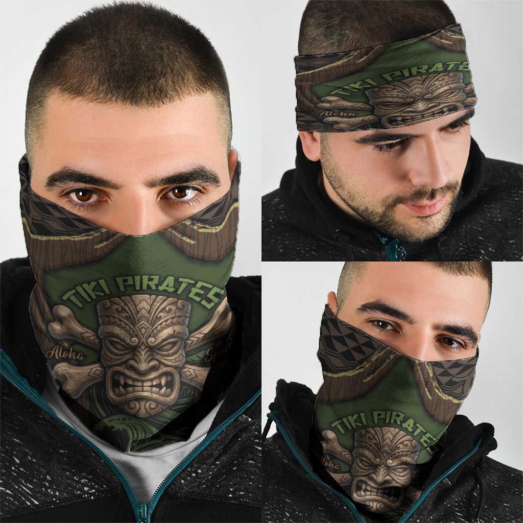 Hawaii Tiki Pirates Neck Gaiter Kakau Pattern Polynesian Style DT05 - Polynesian Pride