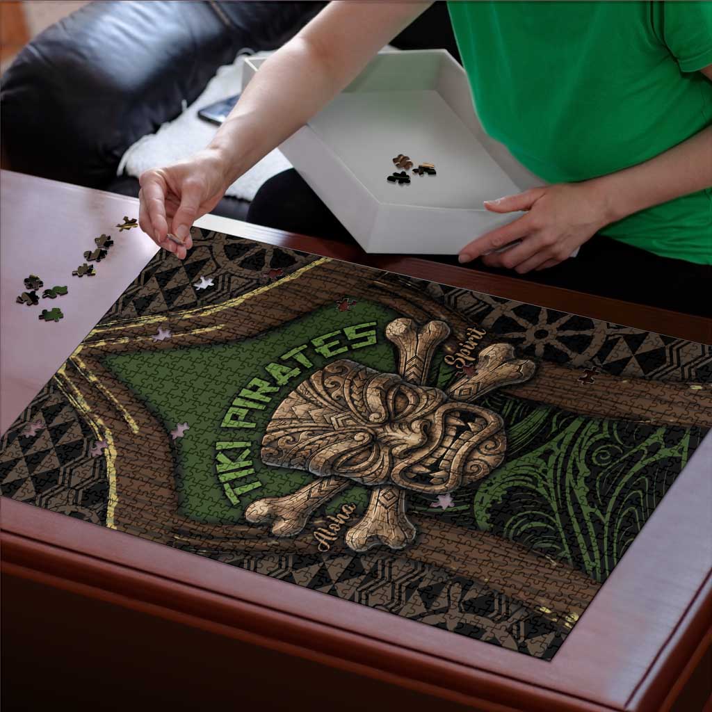 Hawaii Tiki Pirates Puzzle Kakau Pattern Polynesian Style DT05 - Polynesian Pride