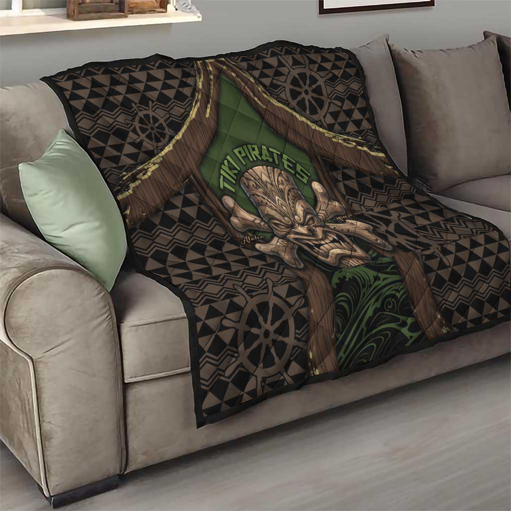Hawaii Tiki Pirates Quilt Kakau Pattern Polynesian Style DT05 - Polynesian Pride