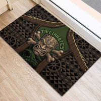 Hawaii Tiki Pirates Rubber Doormat Kakau Pattern Polynesian Style DT05 - Polynesian Pride
