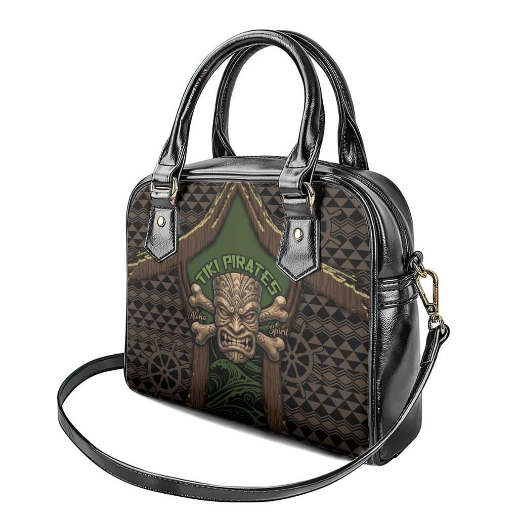 Hawaii Tiki Pirates Shoulder Handbag Kakau Pattern Polynesian Style DT05 - Polynesian Pride