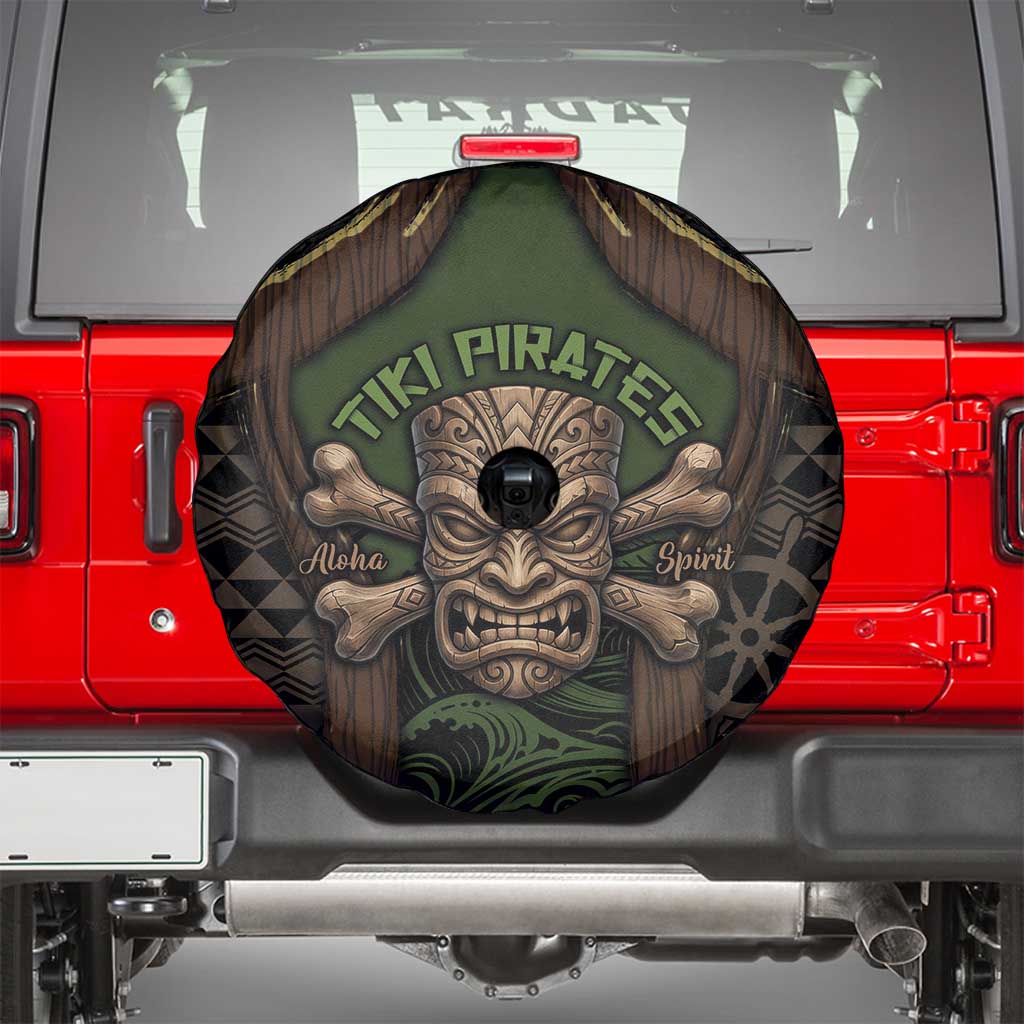 Hawaii Tiki Pirates Spare Tire Cover Kakau Pattern Polynesian Style DT05 - Polynesian Pride