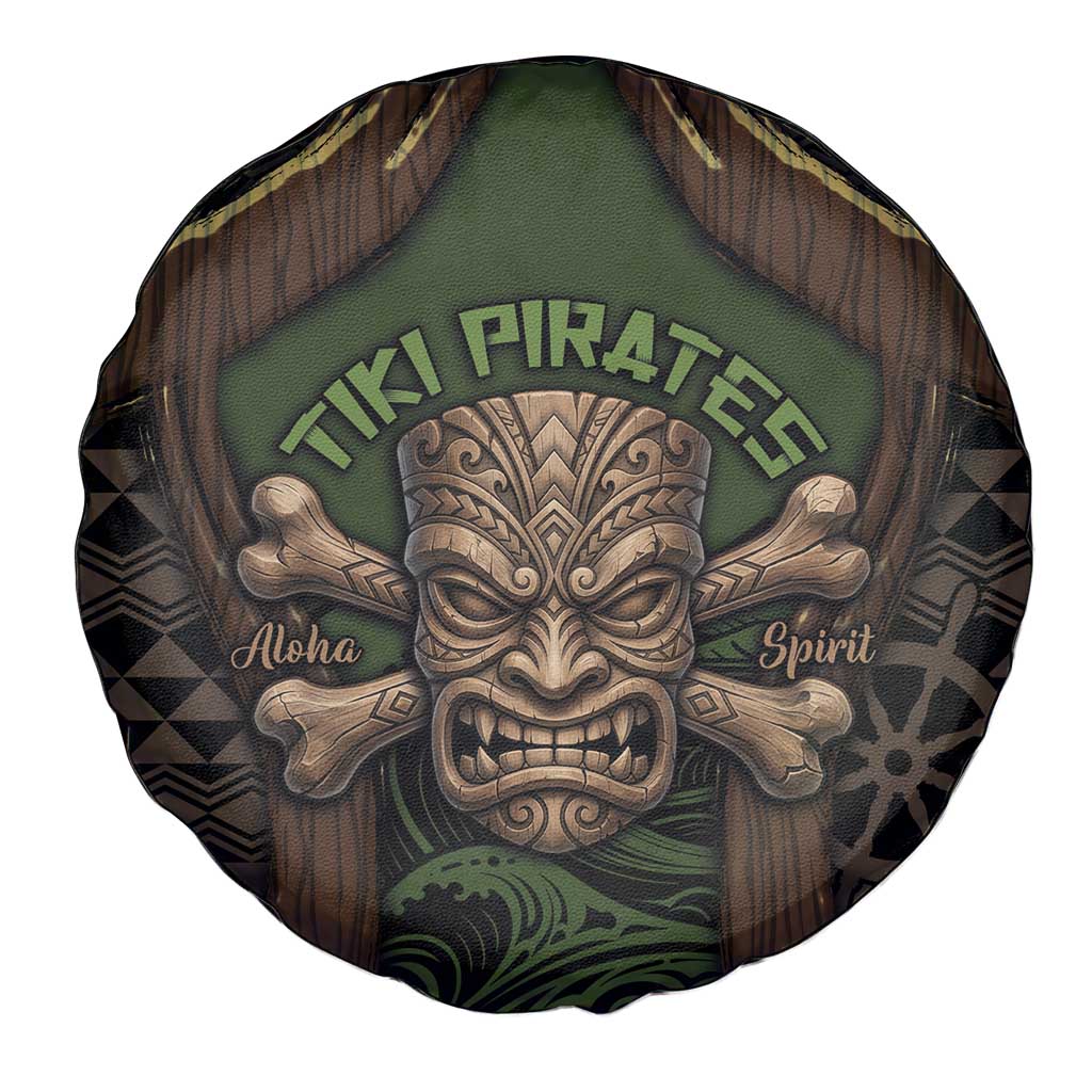 Hawaii Tiki Pirates Spare Tire Cover Kakau Pattern Polynesian Style DT05 - Polynesian Pride